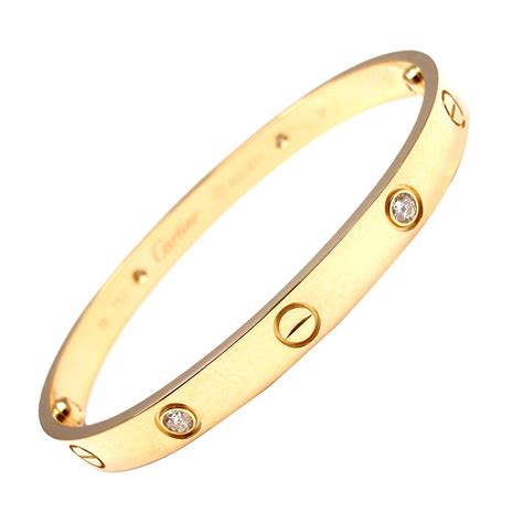 cartier 4 diamond love bracelet|diamond cartier bracelet price.